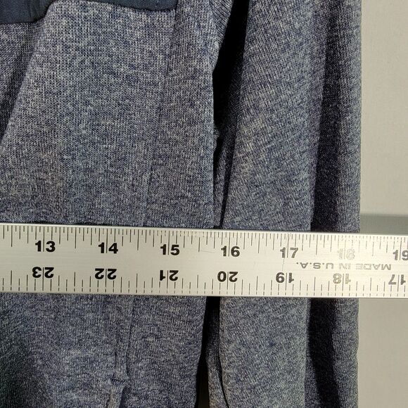 Adidas Gray/Slate Blue Full Zip Up Sweater Hooded W/ Thumb Holes Women's M - Picture 7 of 8